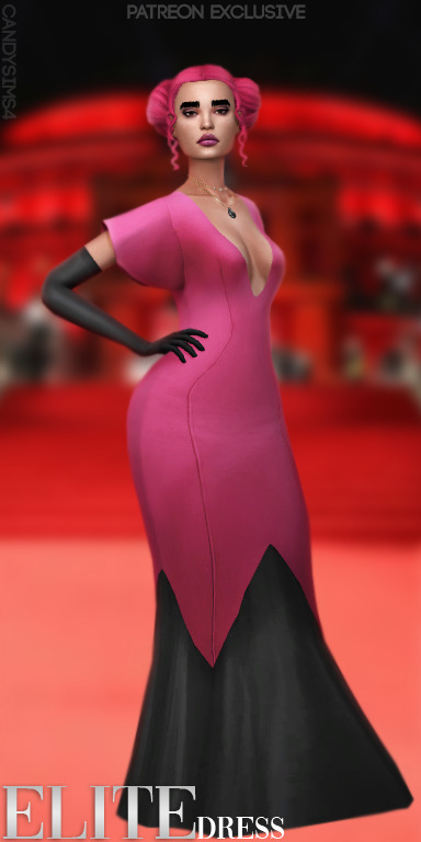  Candy Sims 4: Elite Dress