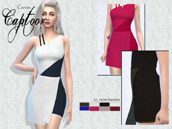  The Sims Resource: Now Fashion Dress by carvin captoor