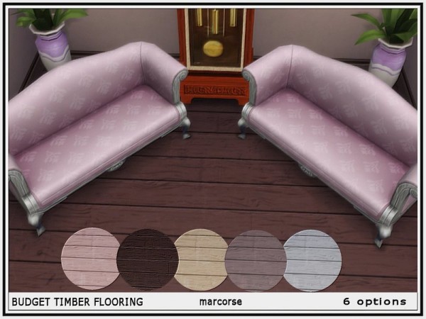  The Sims Resource: Budget Timber Flooring by marcorse