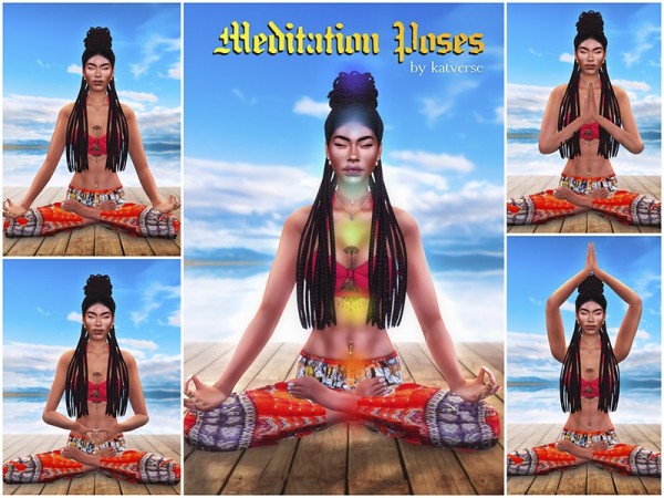  The Sims Resource: Meditation Poses by KatVerseCC