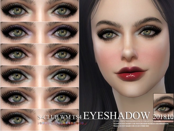  The Sims Resource: Eyeshadow 201810 by S Club