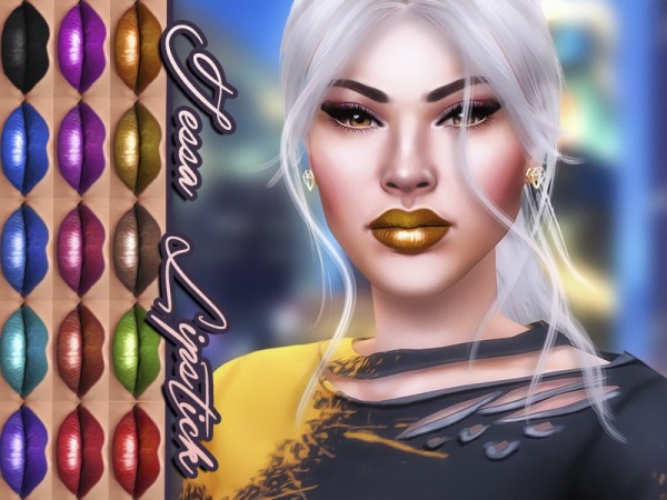  The Sims Resource: Tessa Lipstick by KatVerseCC