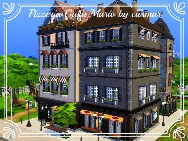  The Sims Resource: Pizzeria Casa Mario by casmar
