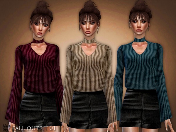  The Sims Resource: Fall Outfit 01 by Black Lily