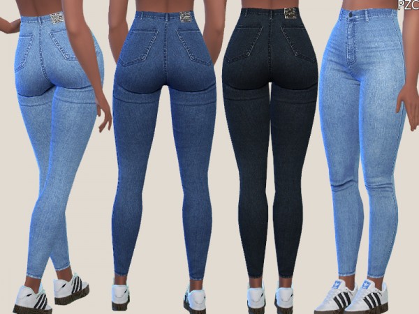 The Sims Resource: Denim Skinny Jeans 015 by Pinkzombiecupcakes • Sims ...