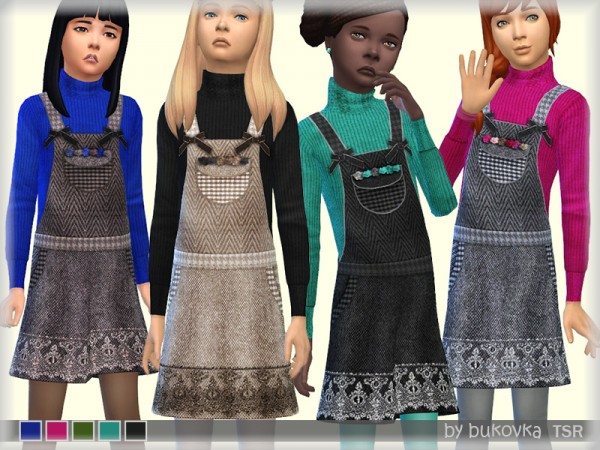  The Sims Resource: Sundress Tweed by Bukovka