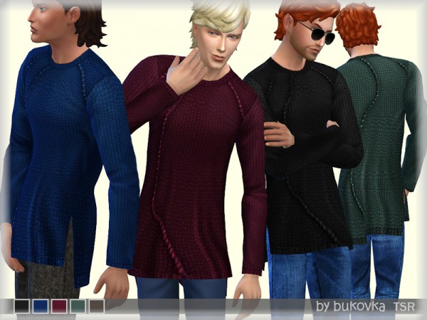  The Sims Resource: Textured Sweater by bukovka
