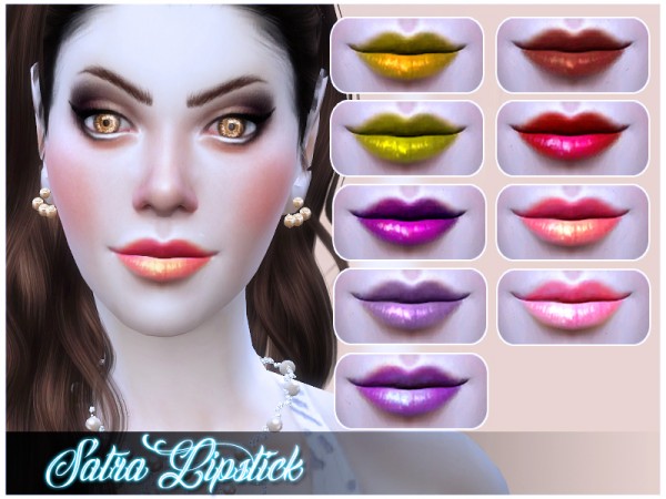  Mod The Sims: Satra Lipstick by Nalae