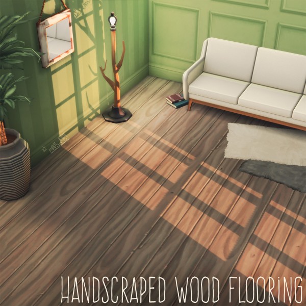  Picture Amoebae: Handscraped Wood Floor