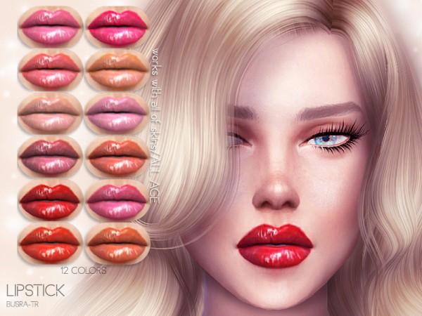  The Sims Resource: Lipstick BM02 by busra tr