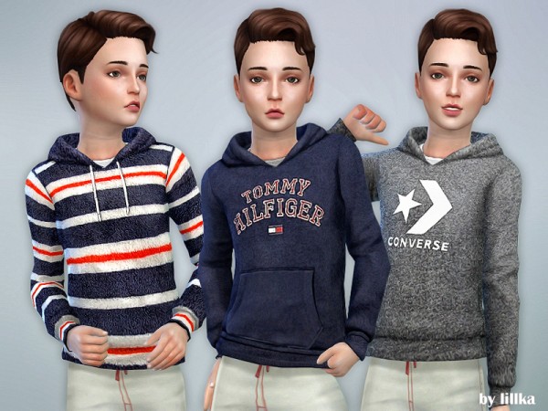  The Sims Resource: Hoodie for Boys P15 by lillka