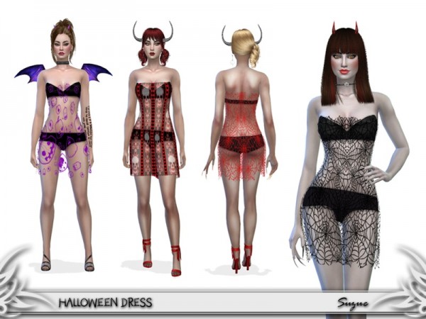  The Sims Resource: Halloween Dress by Suzue