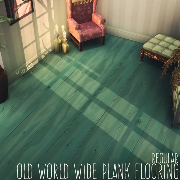  Picture Amoebae: Old World Wide Plank Floor