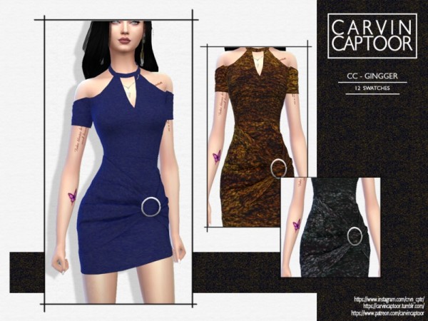  The Sims Resource: Gingger dress by carvin captoor