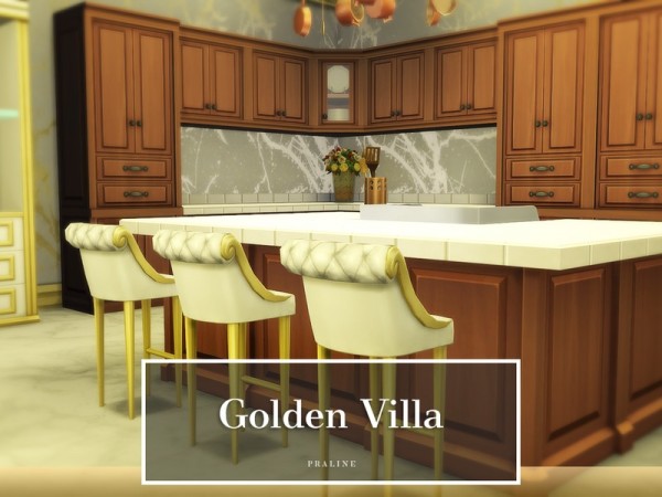  The Sims Resource: Golden Villa by Pralinesims