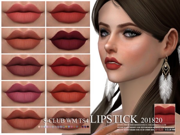  The Sims Resource: Lipstick 201820 by S Club