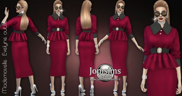  Jom Sims Creations: Mademoiselle Evelyne Outfit