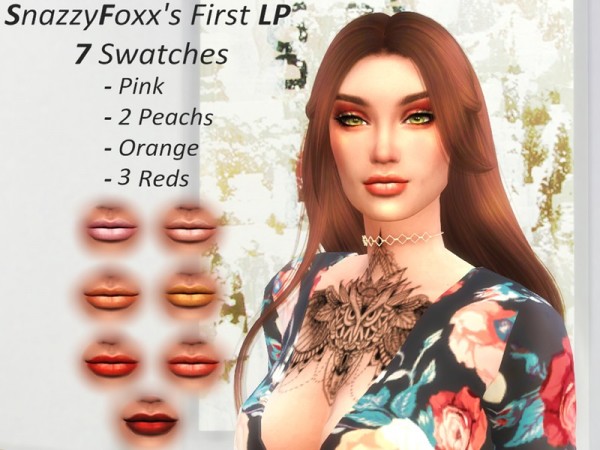  The Sims Resource: Lipstick Warm Tones V1 by SnazzyFoxx