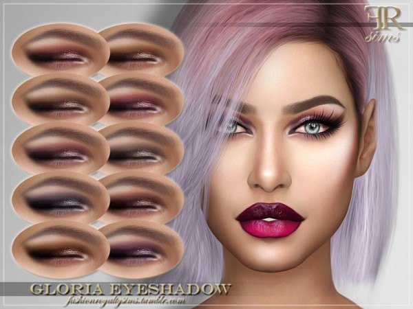  The Sims Resource: Gloria Eyeshadow by FashionRoyaltySims