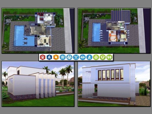  The Sims Resource: Modern Nomade House by matomibotaki