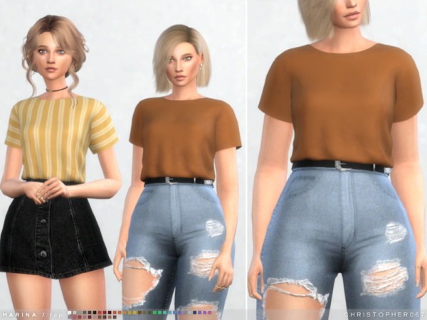  The Sims Resource: Marina Top by Christopher067