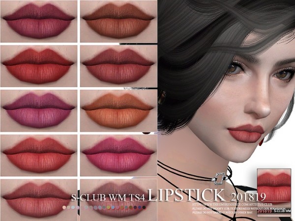  The Sims Resource: Lipstick 201819 by S Club
