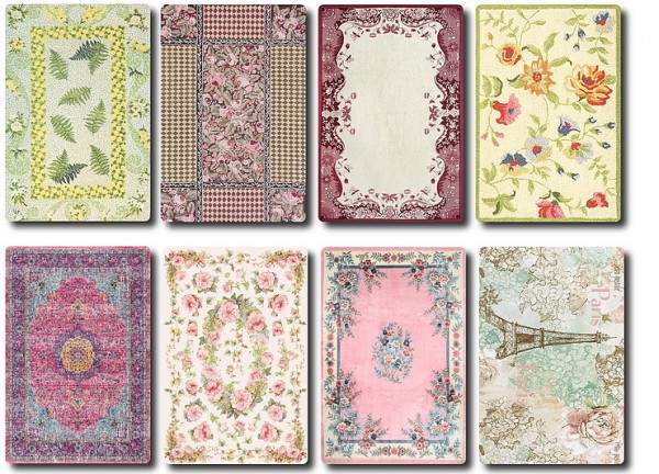  Blooming Rosy: Vintage and Shabby Chic Rugs