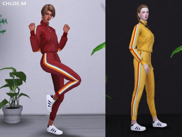  The Sims Resource: ChloeM Sports wear Top by ChloeMMM