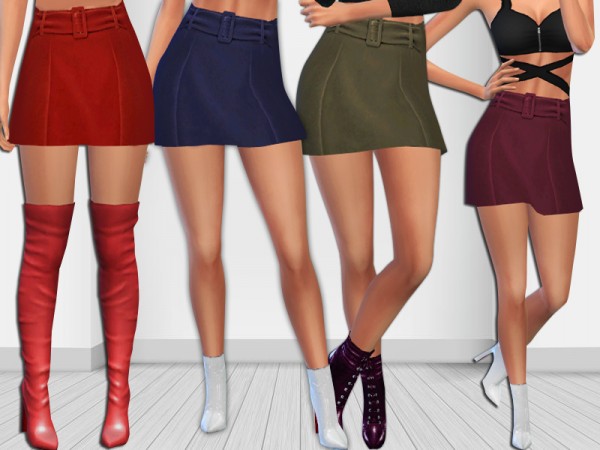  The Sims Resource: Winter Skirts with Belt by Saliwa