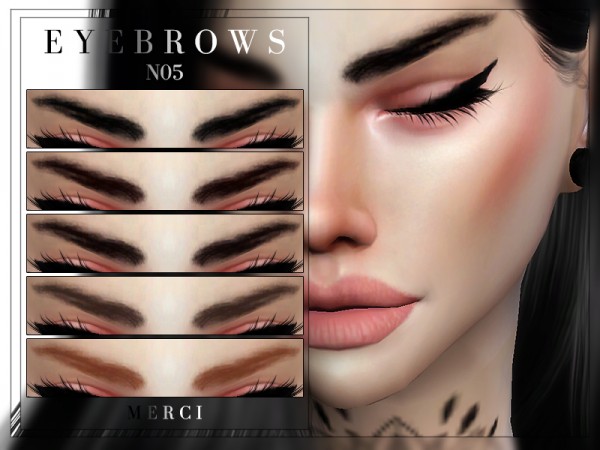  The Sims Resource: Eyebrows N05 by Merci