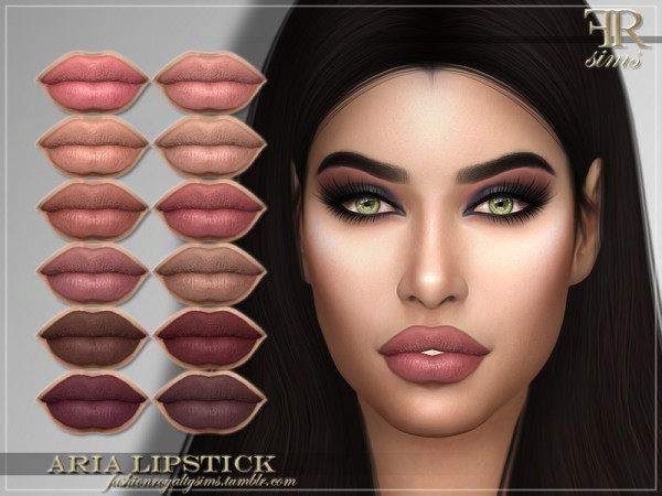  The Sims Resource: Aria Lipstick by FashionRoyaltySims
