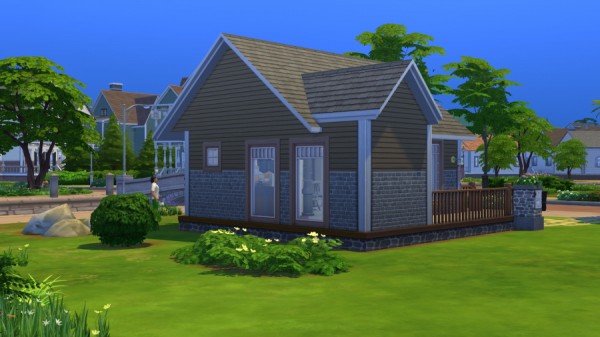  Sims Artists: Flatstone starter house