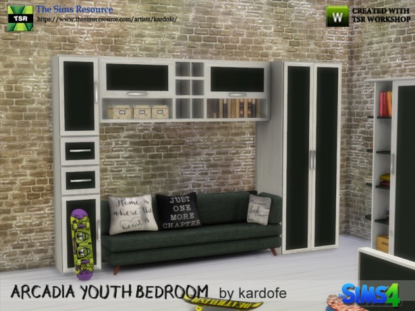  The Sims Resource: Arcadia youth bedroom by kardofe