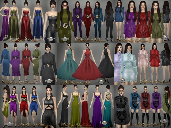  The Sims Resource: Asliene dress 8 by jomsims