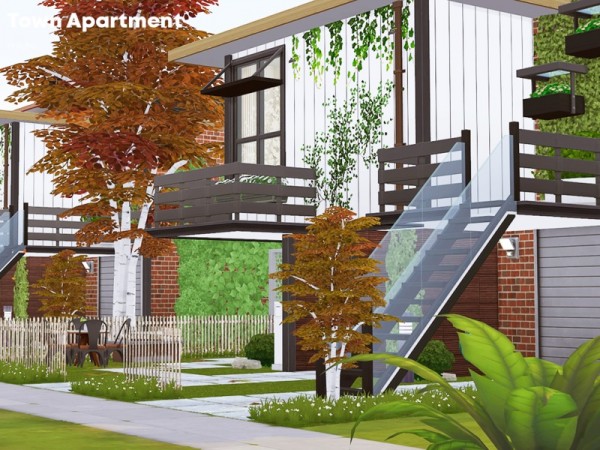  The Sims Resource: Town Apartment by Pralinesims