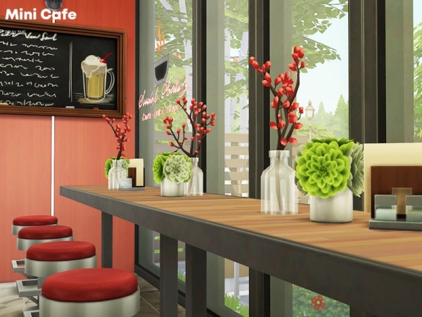  The Sims Resource: Mini Cafe by Pralinesims