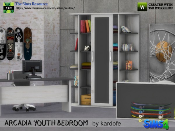  The Sims Resource: Arcadia youth bedroom by kardofe