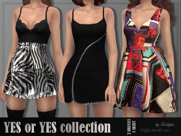  The Sims Resource: YES or YES collection by Trillyke