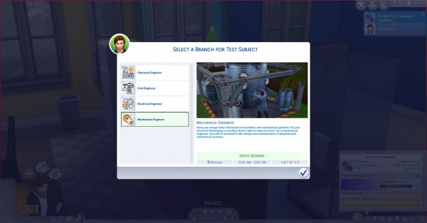  Mod The Sims: Engineering Career Mod by Simply Sims8