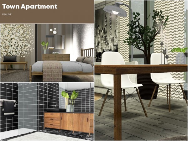  The Sims Resource: Town Apartment by Pralinesims