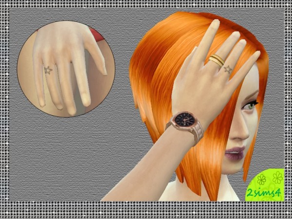  The Sims Resource: A little tattoo star by lurania