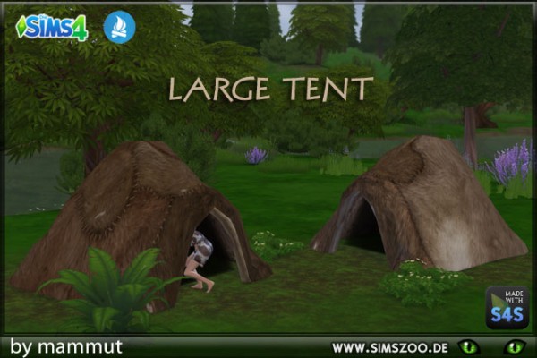  Blackys Sims 4 Zoo: Fur tent by mammut