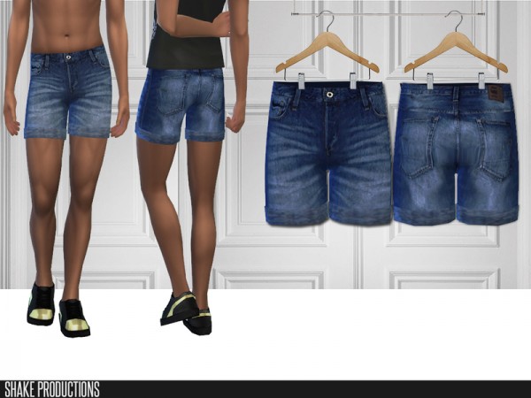  The Sims Resource: Denim Shorts 198 by ShakeProductions