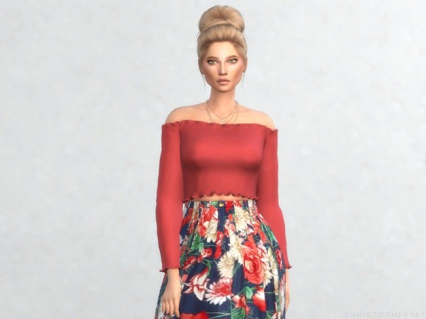  The Sims Resource: Sabrina Top by Christopher067