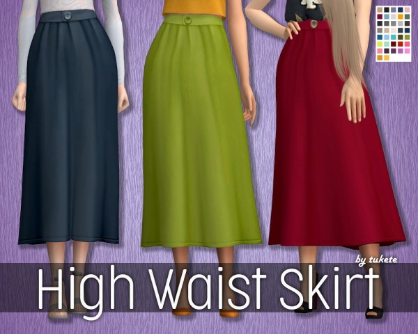  Tukete: High Waist Skirt