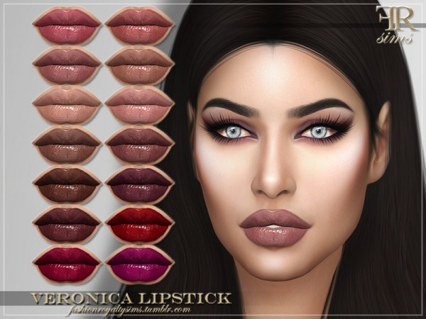  The Sims Resource: Veronica Lipstick by FashionRoyaltySims