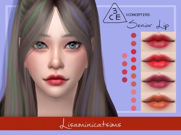  The Sims Resource: Senior Lip by Lisaminicatsims