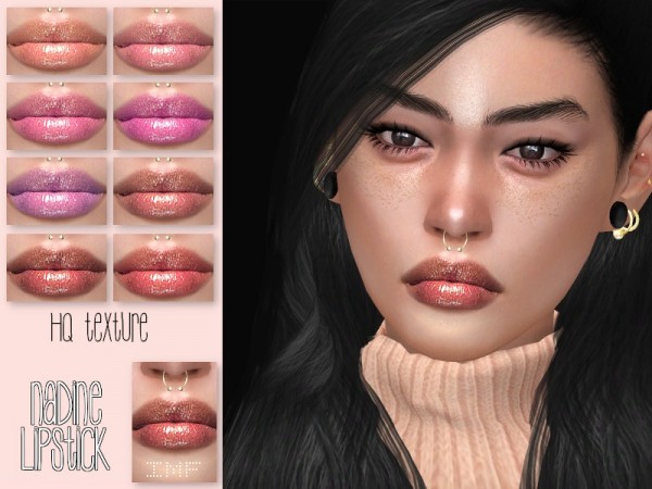  The Sims Resource: Nadine Lipstick N.131 by IzzieMcFire