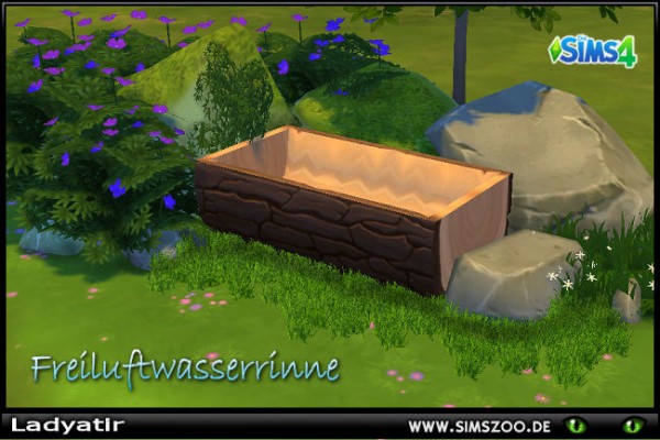  Blackys Sims 4 Zoo: Outdoor water channel by ladyatir