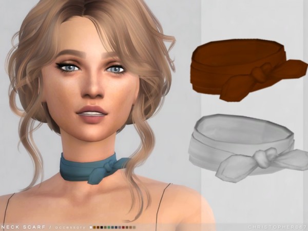  The Sims Resource: Neck Scarf by Christopher067